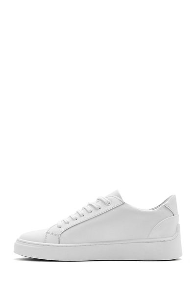 Derimod Men's White Lace-Up Leather Sneaker 25Sfd 660018