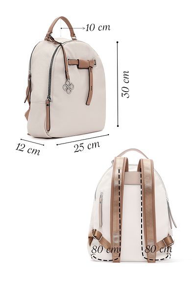 Derimod Women's Cream Backpack 25Sbd2455Ft