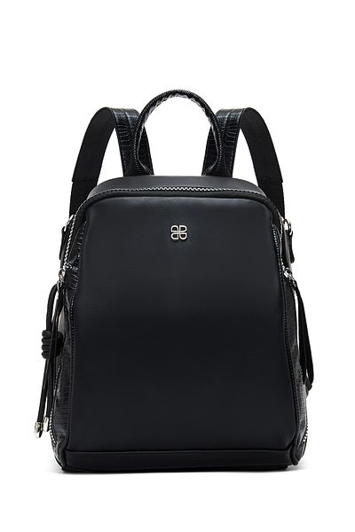 Derimod Women's Black Long Strap Backpack 25Sbd 245418