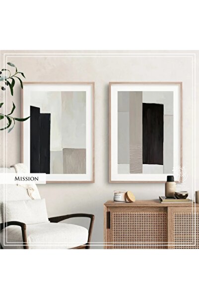 Tablomtr Metal Çerçeveli Gerçek Camlı Tablo MissionG 2 liSet