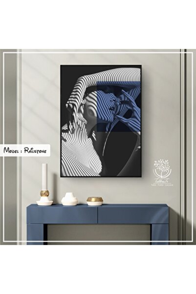 Tablomtr Metal Çerçeveli Gerçek Camlı Tablo Railstone 1li Set