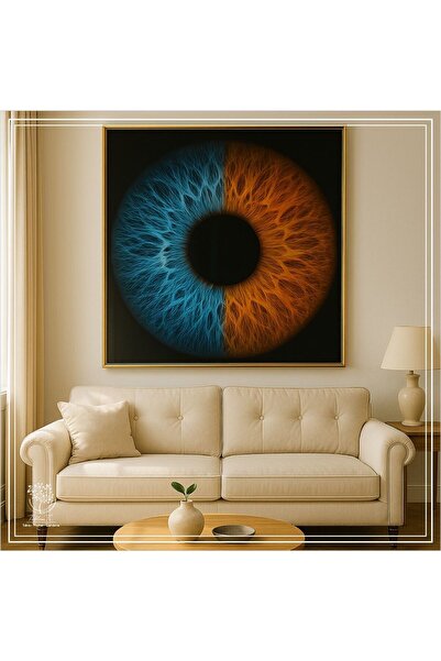 Tablomtr Metal Çerçeveli Camlı Kişiselleştirilebilir tekli Göz Tablosu