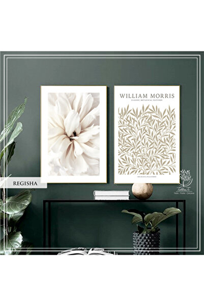 Tablomtr Metal Çerçeveli Gerçek Camlı Tablo Regisha 2 liSet