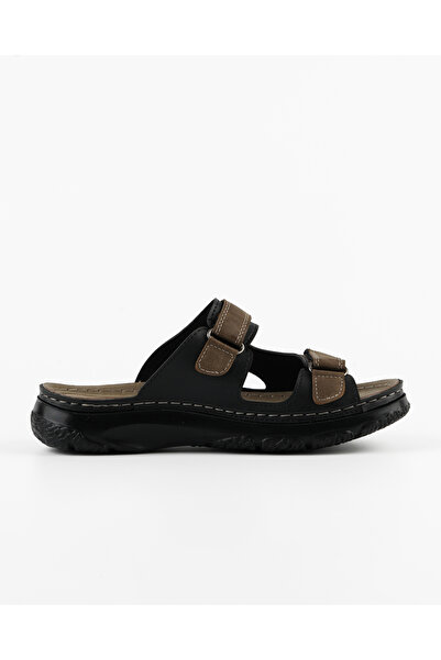 DR KLOMPA Men's Slippers - Mink Black - Comfort Supported Structure Stylish Design Soft Sole Suitable for Daily Use