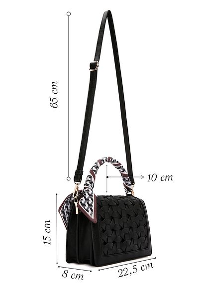 Derimod Women's Black Long Strap Mini Crossbody Bag 25Sbd 281329