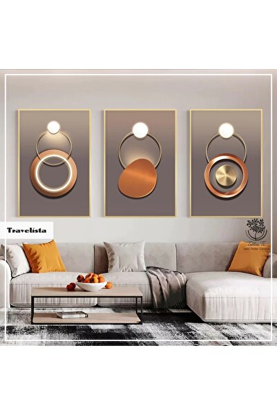 Tablomtr Metal Çerçeveli Gerçek Camlı Tablo Travelista 33 Lü Set