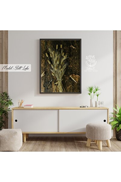 Tablomtr Metal Çerçeveli Gerçek Camlı Tablo Saltlake 1li Set