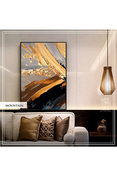 Tablomtr Metal Çerçeveli Gerçek Camlı Tablo Mountain TekliSet