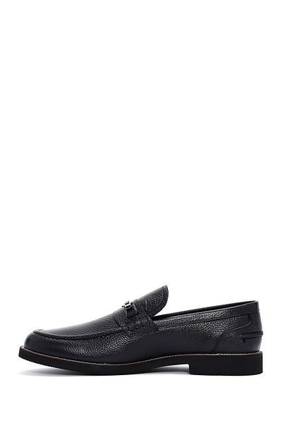 Derimod Bărbați din piele neagră din piele naturală pantofi casual penny loafer pantofi casual zilnic 25sfd6005ft