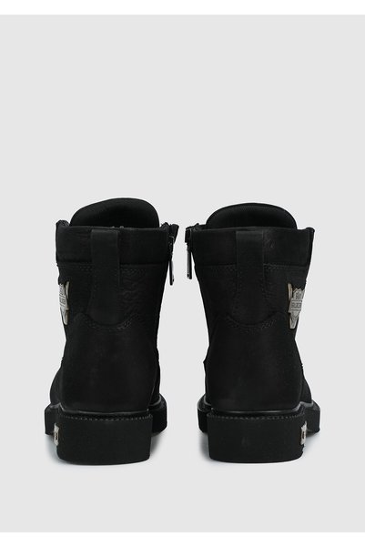 Bulldozer Leather Women's Black Boots