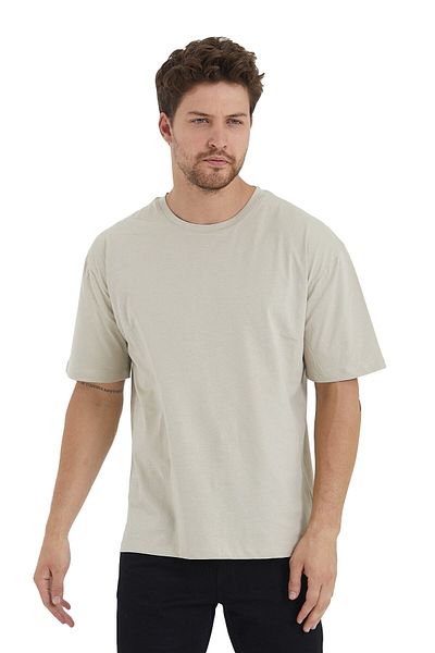 Adams Ανδρικό μπλουζάκι Basic Oversize Crew Neck 100% βαμβακερό κοντομάνικο
