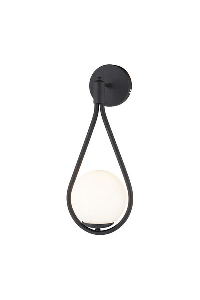 Apliqa Aplica HubRom, MIRZA 3539-01W-BL 20x40 cm 1xE27-60W Negru