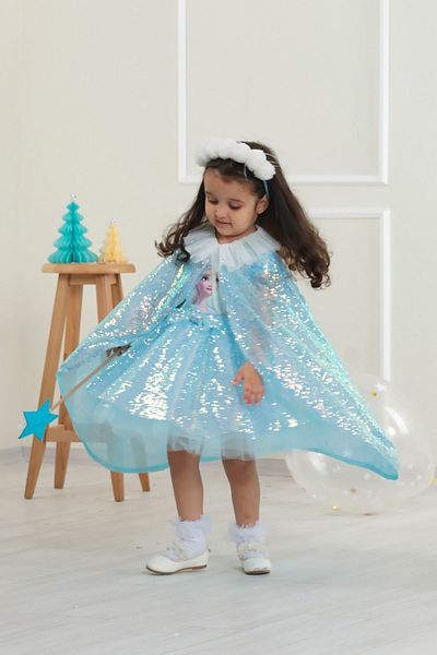 DUCA Glitter Sequin Cloak for Ages 3-10