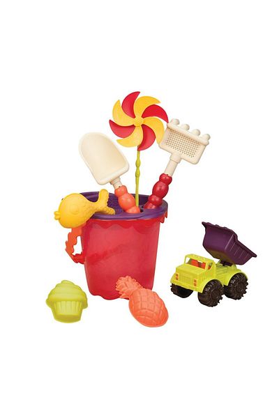 BToys Pineapple Patterned Bucket Shovel Beach Set - B Toys