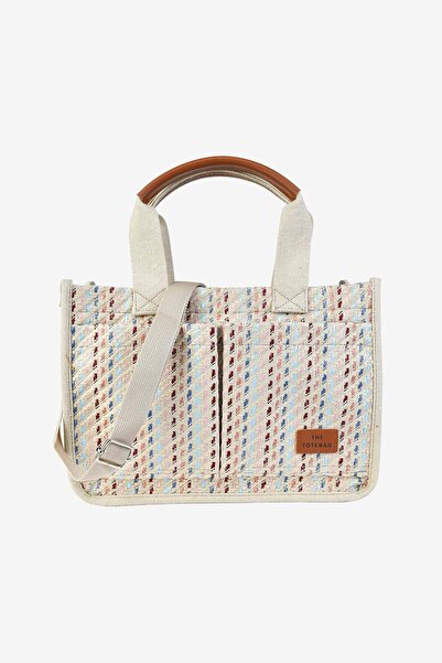 birizmoda حقيبة يد وكتف نسائية من القماش متعددة الأقسام للاستخدام اليومي - متعددة الألوان