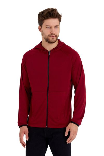 Adams Hooded Pocket Zippered Cardigan Sweatshirt