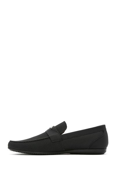 Derimod Bărbați din piele neagră din piele naturală pantofi casual penny loafer pantofi casual zilnic 25sfd6003v3