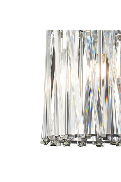 Apliqa Lustra Cristal HubRom, SAUCER 3963-25-CH 20x78 cm 1xE14-40W Crom