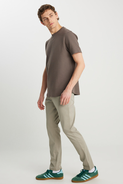 WRANGLER Crew Neck Khaki Men's T-Shirt W 2510718801   Khaki T-Shirt