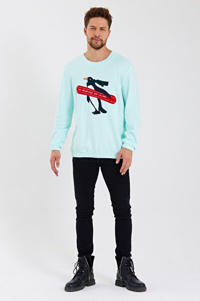 Adams Сумка з вишивкою, 100% бавовна, чоловіча кофта з довгими рукавами