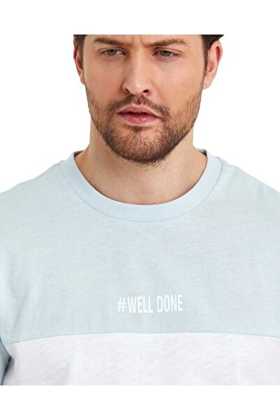 Adams Ανδρικό μπλουζάκι με λαιμόκοψη - μπλοκ χρώματος