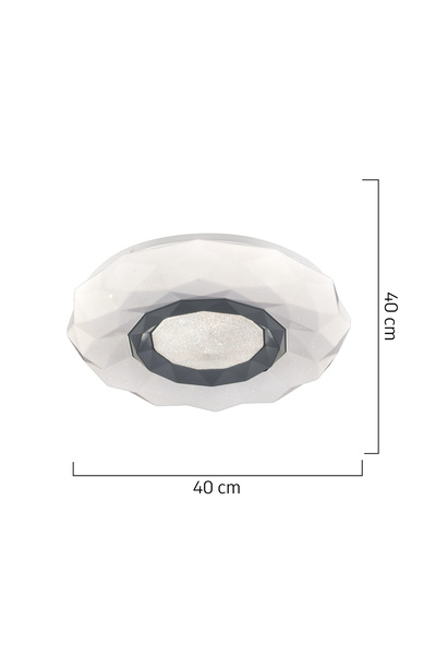 Apliqa Plafonieara Led Hubrom, Paris 21041-40 40x40 Cm 37 W Alb,lumina Calda,rece,neutra