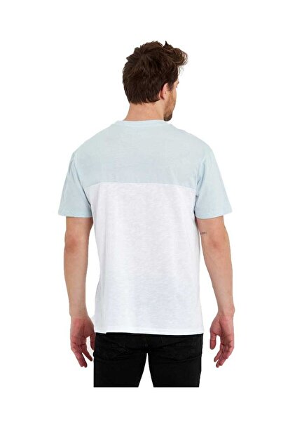 Adams Ανδρικό μπλουζάκι με λαιμόκοψη - μπλοκ χρώματος