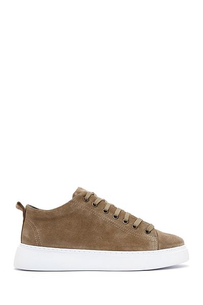 Derimod Men's Mink Lace-Up Suede Leather Sneaker 25Sfd 752110