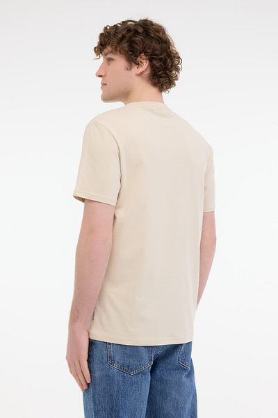 Only & Sons Ανδρικό κοντομάνικο μπλουζάκι Onslevı Life Reg Text Ss Ecru
