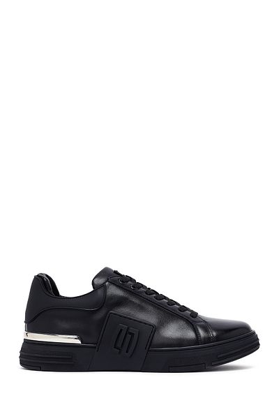 Derimod Men's Black Lace-Up Thick Sole Leather Sneaker 25Sfd694318