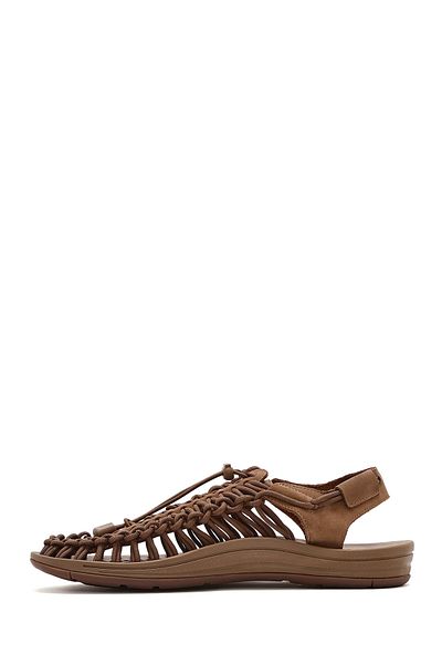 Derimod Men's Mink Braided Genuine Leather Sandals 25Sfd696814