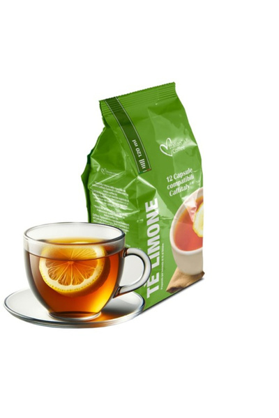 Italian Coffee Ceai de lamaie, 12 capsule compatibile cu Cafissimo/Caffitaly/Beanz, cafea italiana