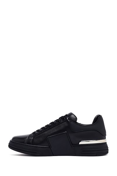 Derimod Men's Black Lace-Up Thick Sole Leather Sneaker 25Sfd694318