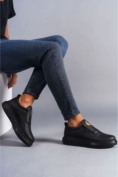 aradimtaradim Slw161 Hippo Laceless Skin Men's Casual Sneaker Shoes Cst - Black