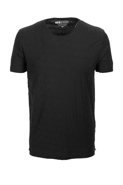 NCS Men's T-Shirt Crew Neck Black 100% Cotton Slim Fit Printed T-Shirt Jeans 1135
