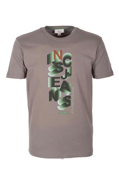 NCS Men's T-Shirt Crew Neck Khaki Slim Fit 100% Cotton T-Shirt Jeans 1308