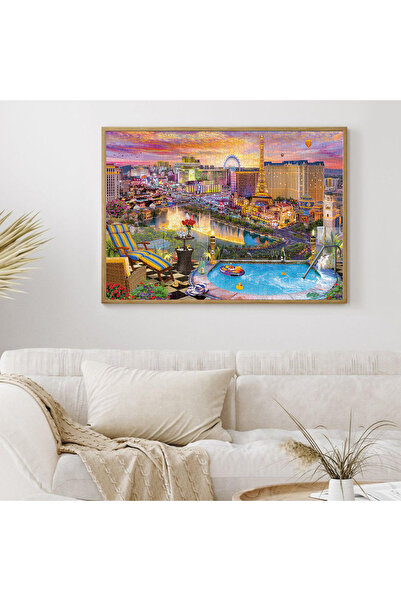 Ks Games Neon Capital, Paris Las Vegas 1500 Piece Puzzle