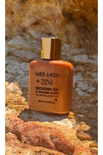mrs.lash Yoğun Bronzlaştırma Etkili 2in1 Işıltılı Bronzlaştırıcı Yağ 100ml Özel Formül