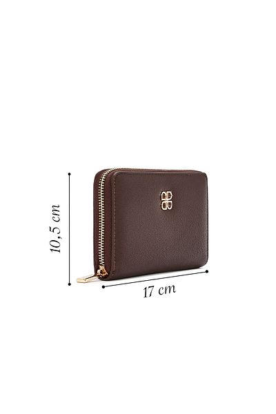 Derimod Women's Brown Printed Wallet 000A2D 562618