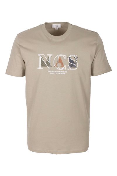 NCS Men's T-Shirt Crew Neck Olive Slim Fit Printed T-Shirt Jeans 1298