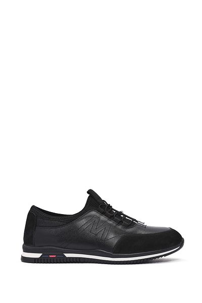 Derimod Men's Black Lace-Up Leather Casual Sneaker 25Sfd 710918