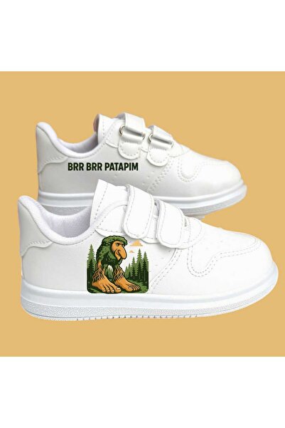 LİASSHOES patapatapim με τύπωμα παιδικά αθλητικά παπούτσια με λευκές λωρίδες