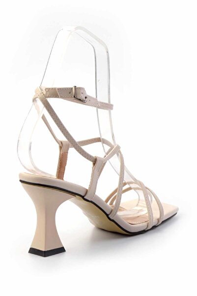 Bambi Beige Women's Classic Heeled Shoes05726441009