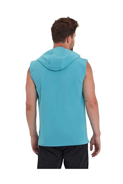 Adams Мъжки суичър без ръкави тип кенгуру с качулка и джоб