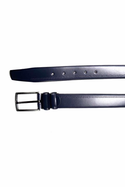 Bambi Чоловічий шкіряний ремінь темно-синього кольору U08657019603
