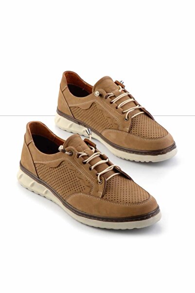 Bambi Чоловіче повсякденне взуття з натуральної шкіри з норки та нубуку E0173...