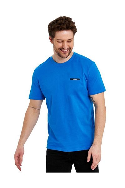 Adams Tricou de bază cu mânecă scurtă cu logo fără imprimeu pentru bărbați