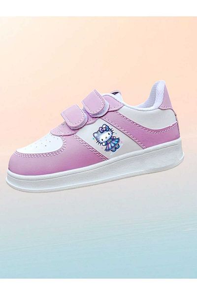 LİASSHOES pantofi sport pentru copii cu bandă mov imprimată cu imprimeu albastru haylo