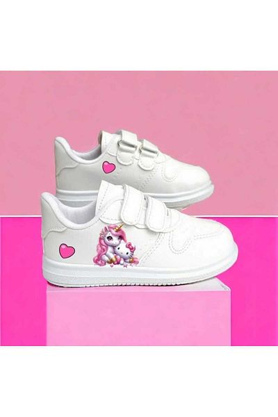 LİASSHOES Pantofi copii cu imprimeu Unicorn Hello - Model Heart