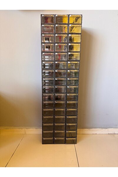 MCPOİ 48 Gözlü Siyah Plastik Çekmeceli Organizer Kutu | Atölye, hobi ve endüs...